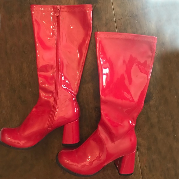 womens wide width red boots